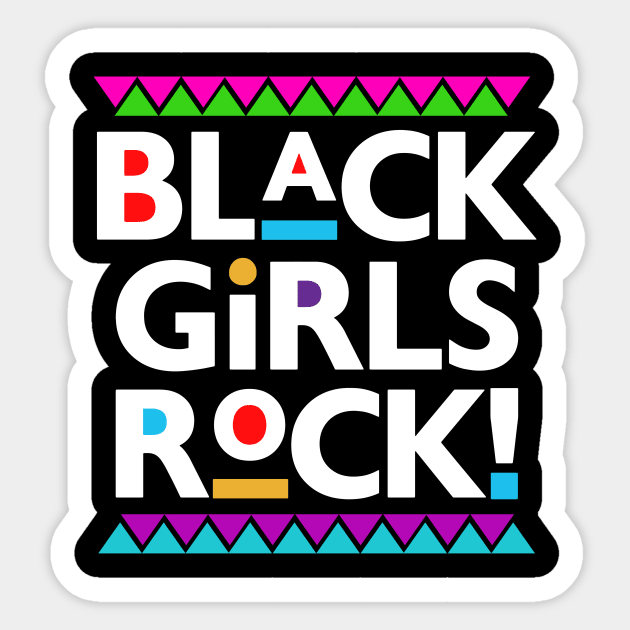 Black Girls Rock! Gift For Black Women Sticker by Jamrock Designs